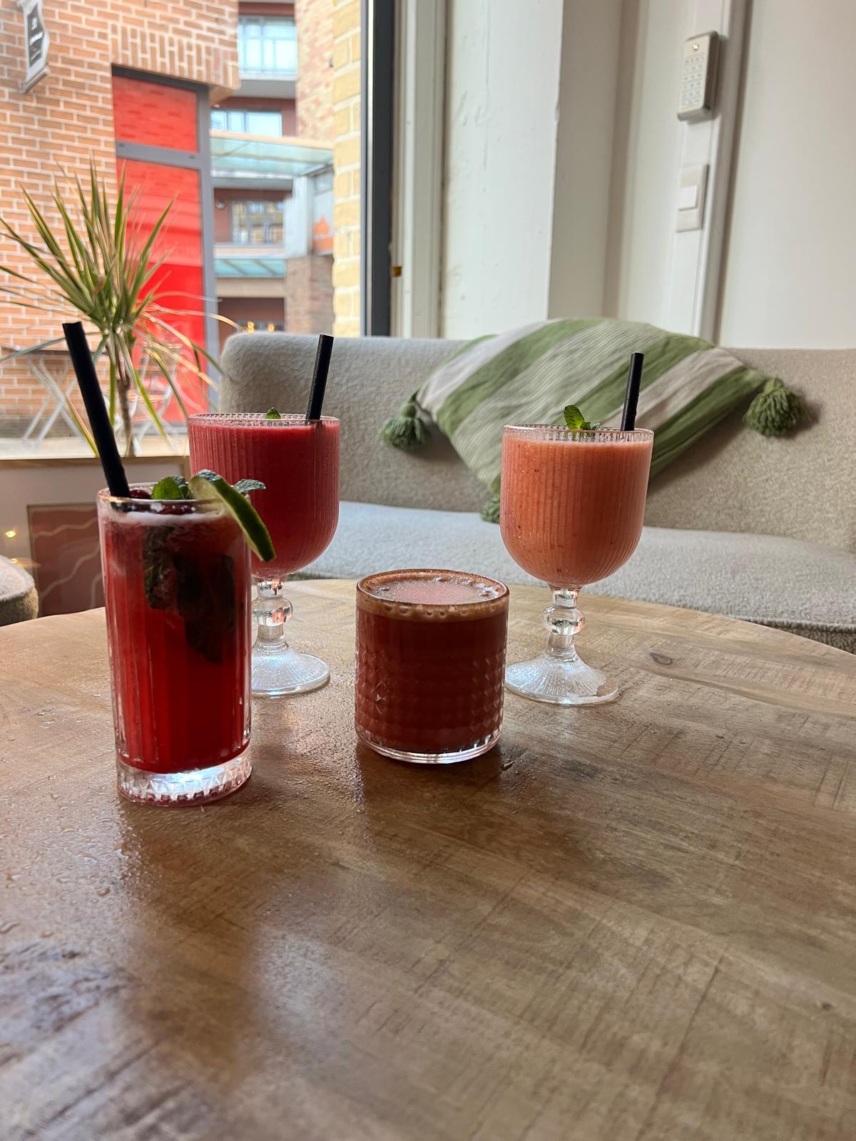 Smoothies aux fruits frais du Kahwatea Coffee